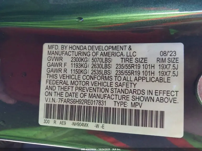 2024 HONDA CR-V HYBRID SPORT TOURING