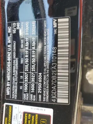 2014 MERCEDES-BENZ ML 550 4MATIC  