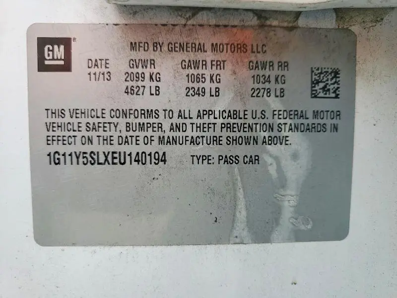 2014 CHEVROLET IMPALA LS  