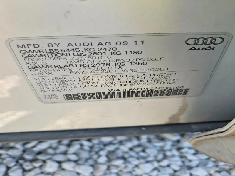 2012 AUDI Q5 PREMIUM PLUS  