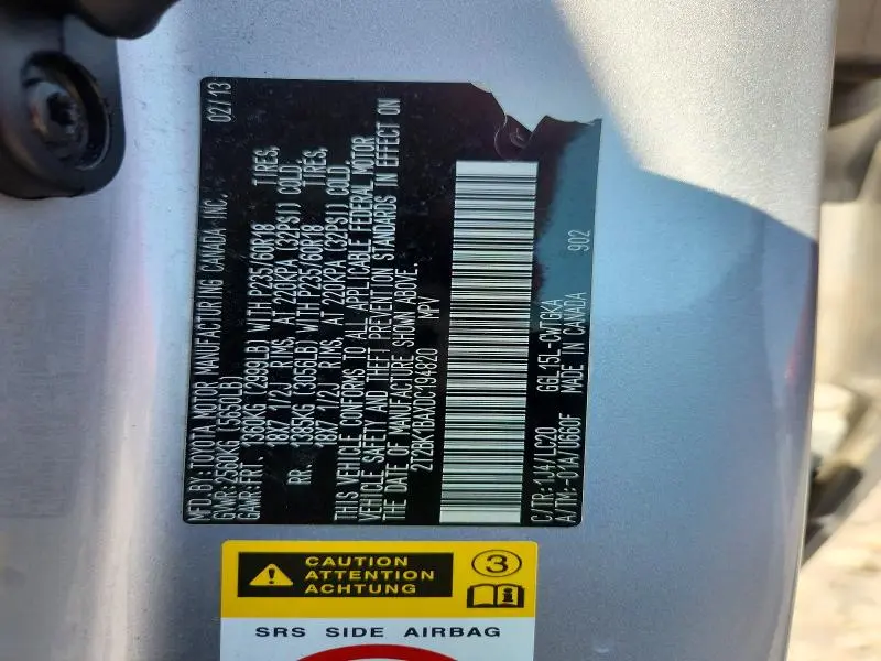 2013 LEXUS RX 350 BASE  