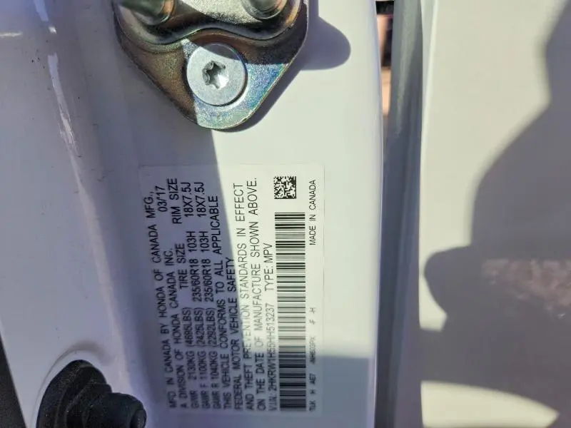 2017 HONDA CR-V EX  