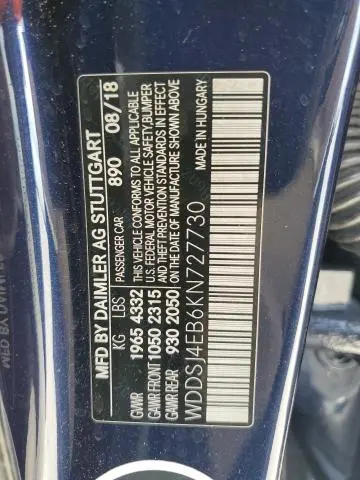 2019 MERCEDES-BENZ CLA 250  