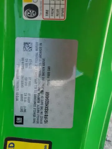 2017 CHEVROLET CAMARO LT  