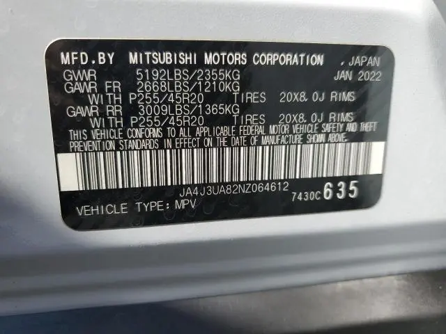 2022 MITSUBISHI OUTLANDER SE