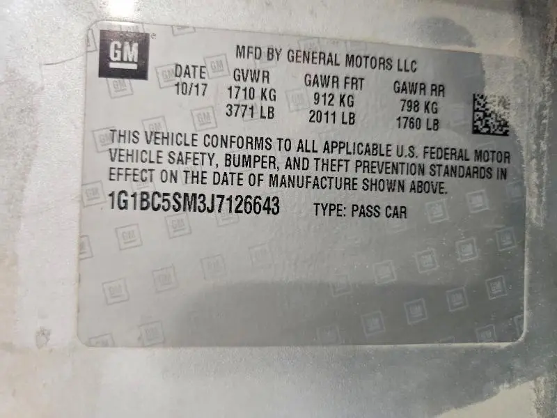 2018 CHEVROLET CRUZE LS  