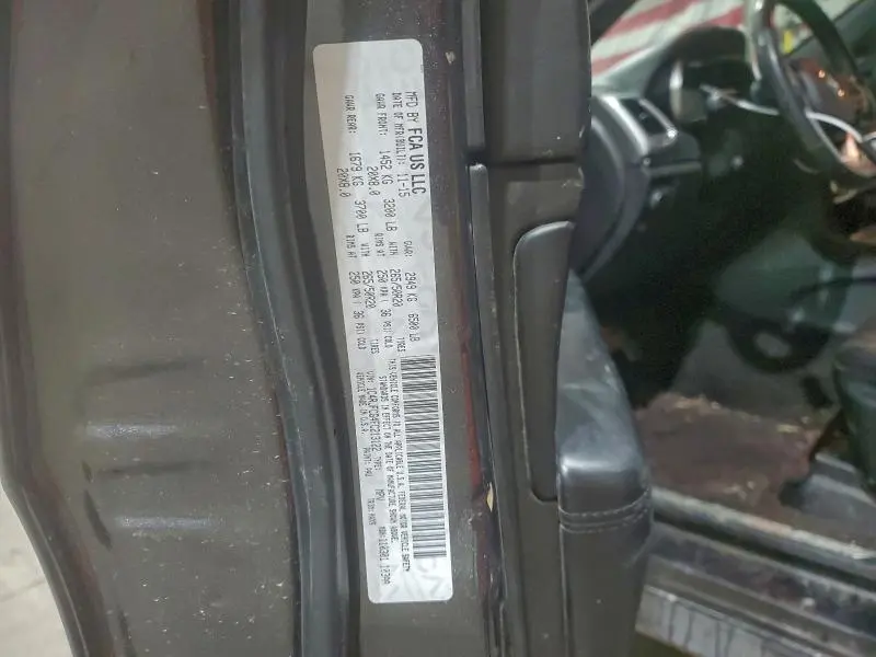 2015 JEEP GRAND CHEROKEE OVERLAND  