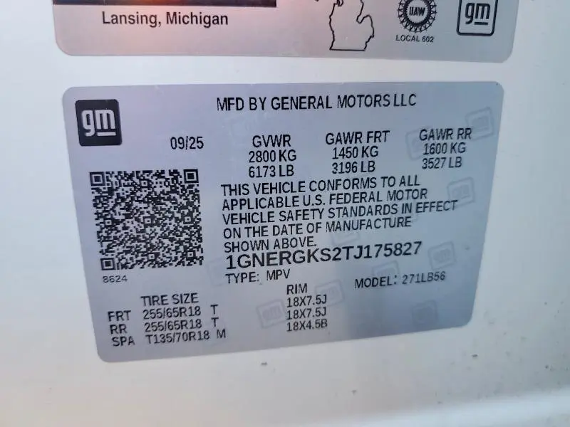 2026 CHEVROLET TRAVERSE LT  