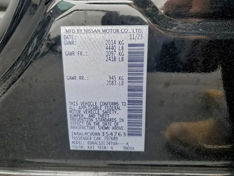 2024 NISSAN ALTIMA SR  