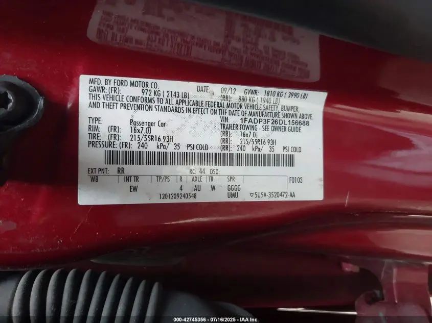 2013 FORD FOCUS SE