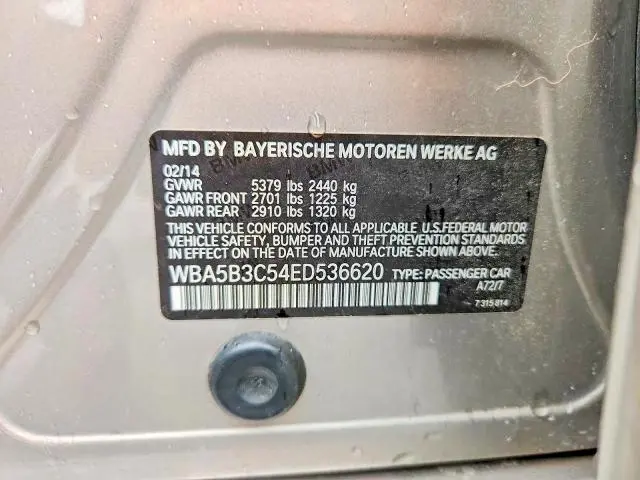 2014 BMW 535 XI  