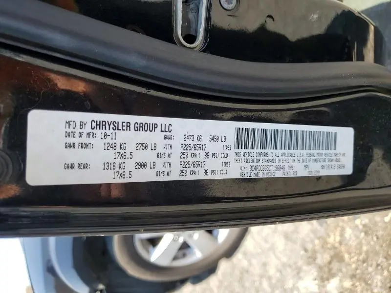 2012 DODGE JOURNEY SXT  