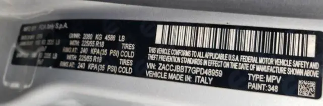 2016 JEEP RENEGADE LATITUDE  