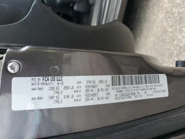 2019 DODGE GRAND CARAVAN GT  