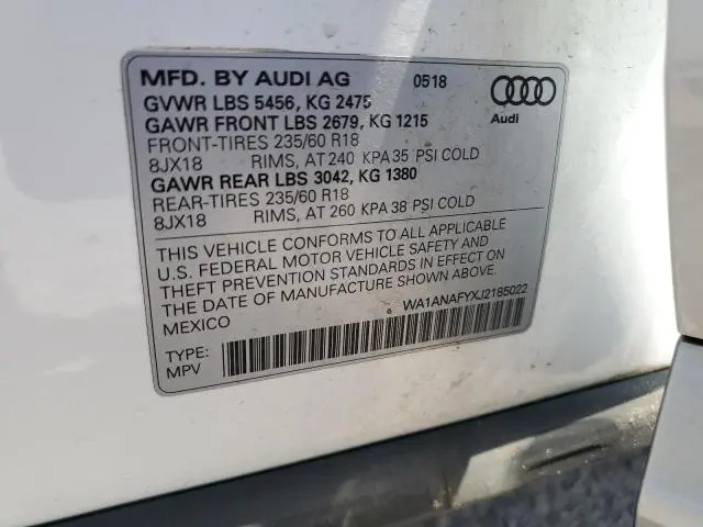 2018 AUDI Q5 PREMIUM  