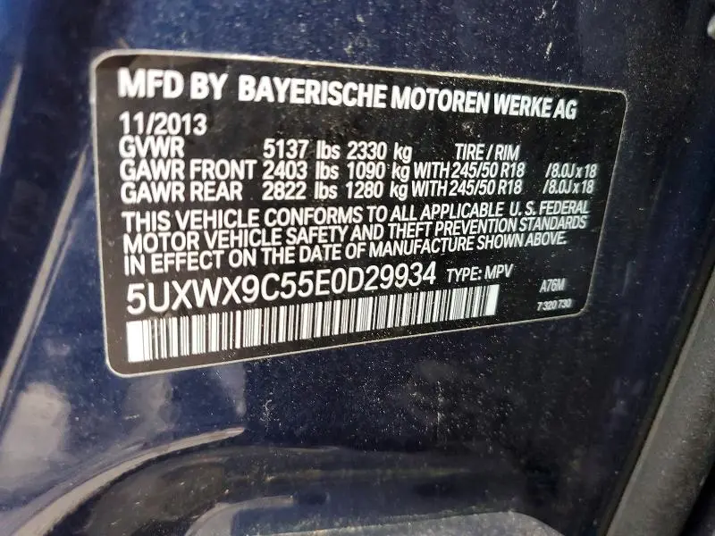 2014 BMW X3 XDRIVE28I  