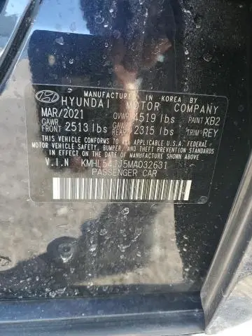 2021 HYUNDAI SONATA HYBRID  