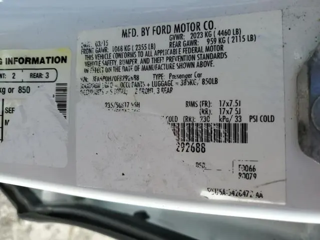 2015 FORD FUSION SE  