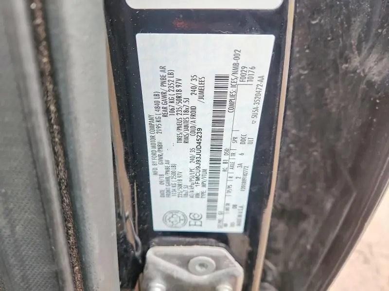 2018 FORD ESCAPE TITANIUM  