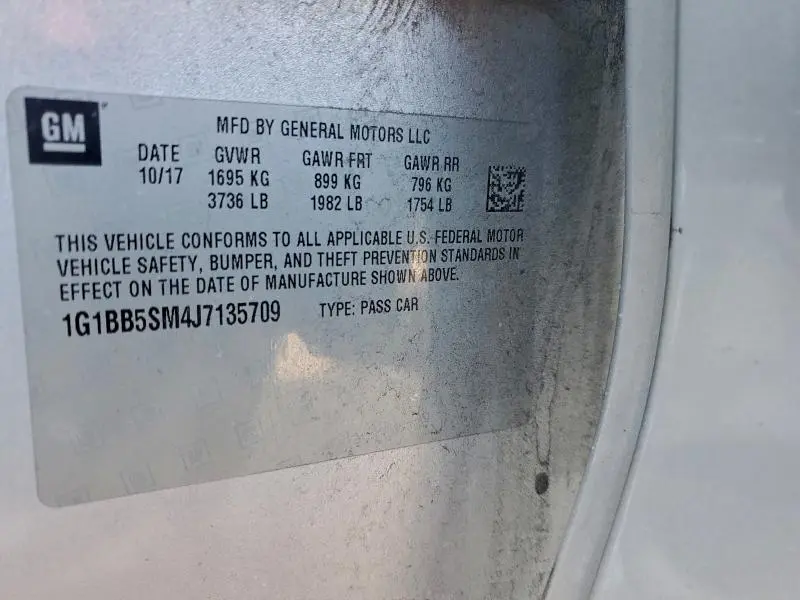 2018 CHEVROLET CRUZE LS  