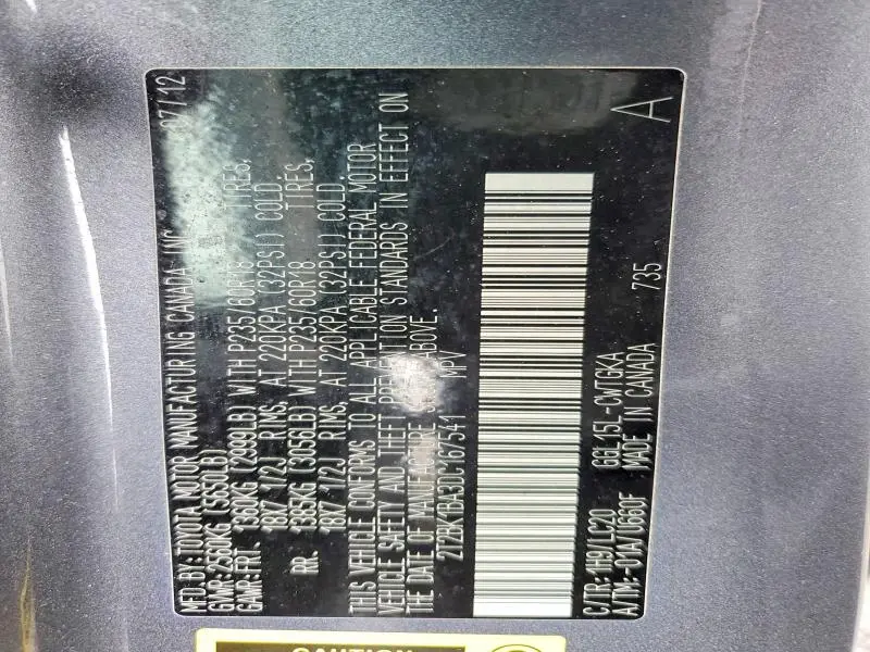 2013 LEXUS RX 350 BASE  
