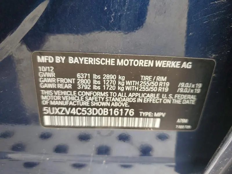 2013 BMW X5 XDRIVE35I  