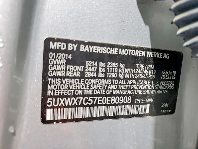 2014 BMW X3 XDRIVE35I  
