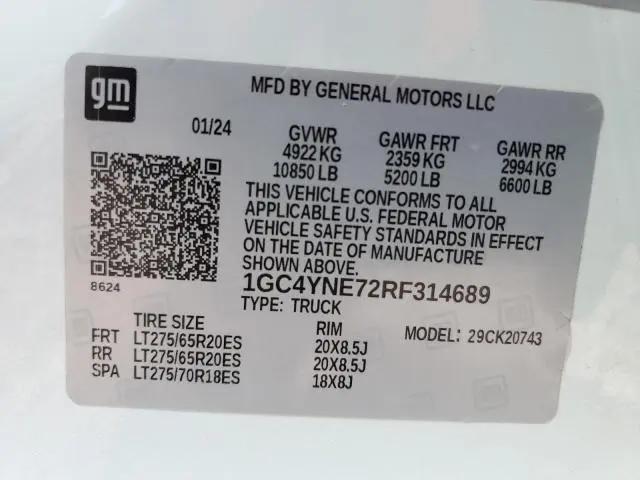 2024 CHEVROLET SILVERADO K2500 HEAVY DUTY LT  