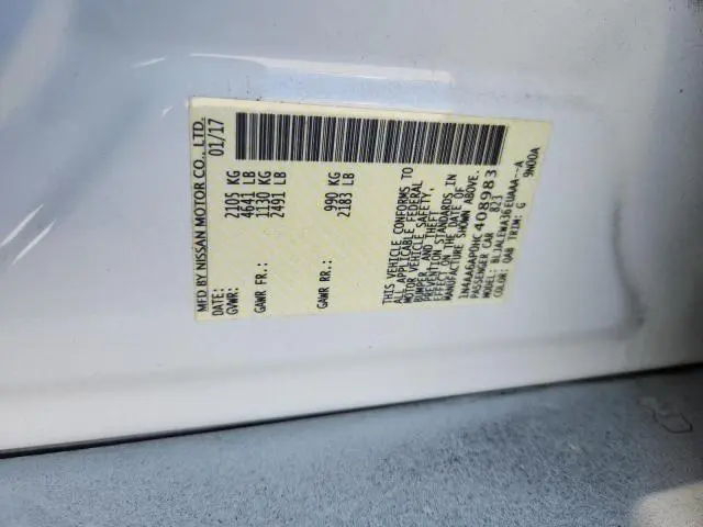 2017 NISSAN MAXIMA 3.5S  