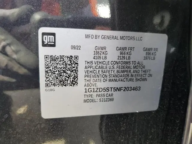2022 CHEVROLET MALIBU LT  