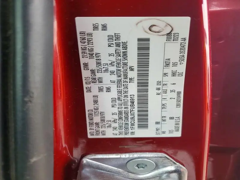 2015 FORD ESCAPE TITANIUM  