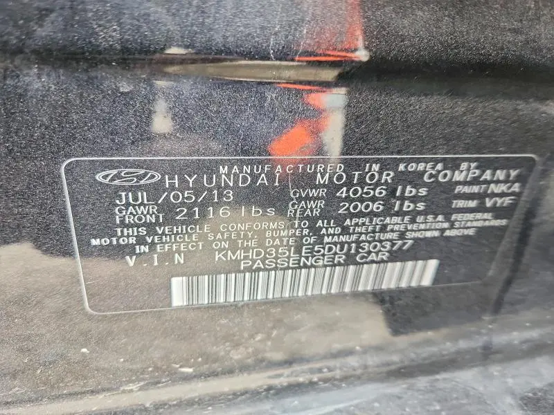 2013 HYUNDAI ELANTRA GT BASE  