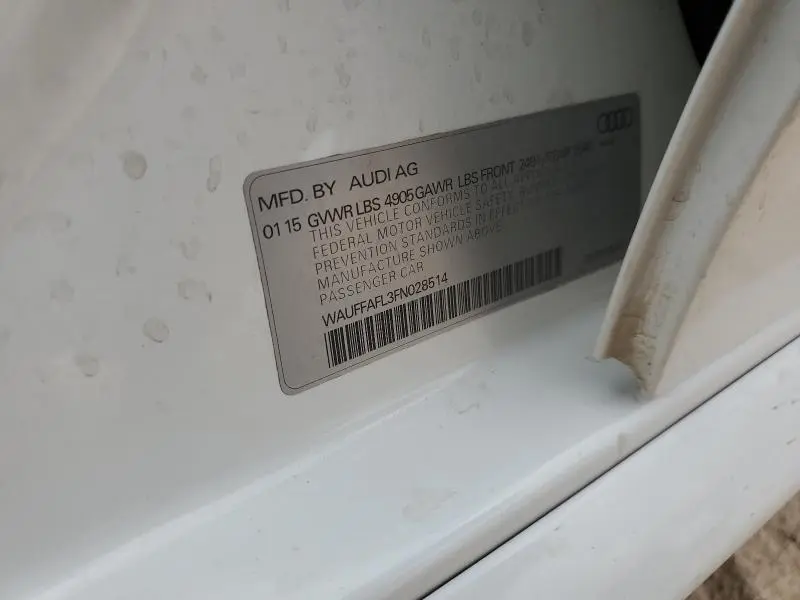 2015 AUDI A4 PREMIUM PLUS  