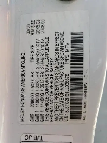 2020 ACURA RDX A-SPEC  