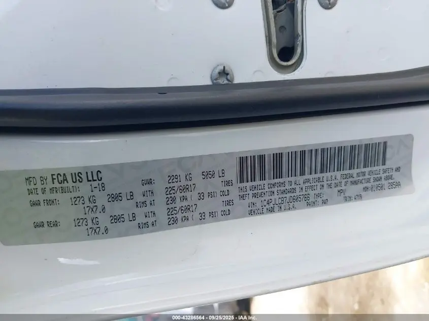 2018 JEEP CHEROKEE LATITUDE FWD