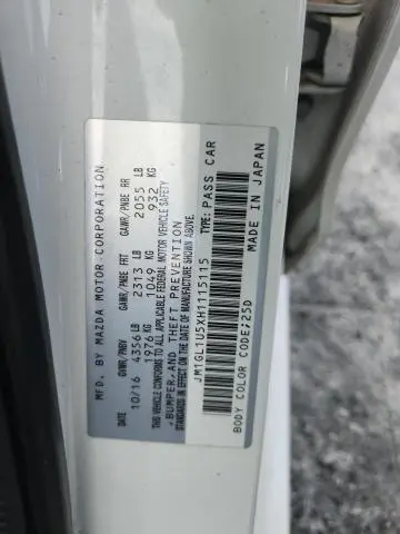 2017 MAZDA 6 SPORT  
