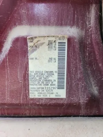 2017 NISSAN ALTIMA 2.5  