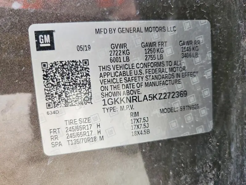 2019 GMC ACADIA SLE  