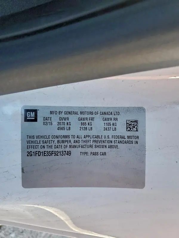 2015 CHEVROLET CAMARO LT  