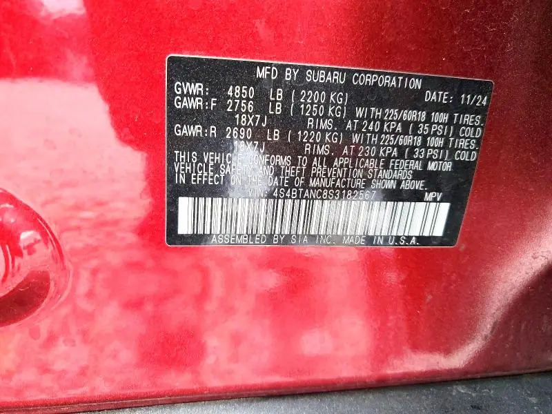 2025 SUBARU OUTBACK LIMITED  