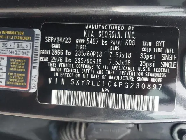 2023 KIA SORENTO   