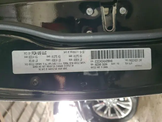 2016 CHRYSLER 300C 