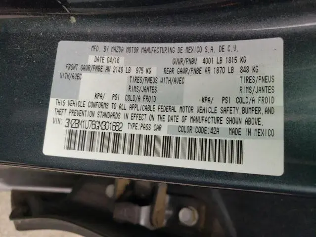 2016 MAZDA 3 SPORT  