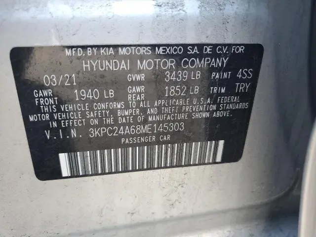 2021 HYUNDAI ACCENT SE  