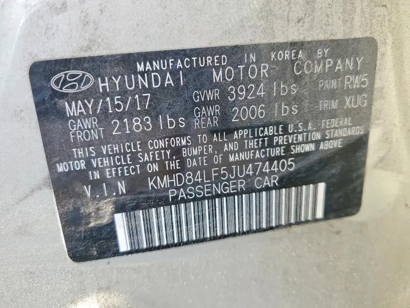 2018 HYUNDAI ELANTRA SEL  