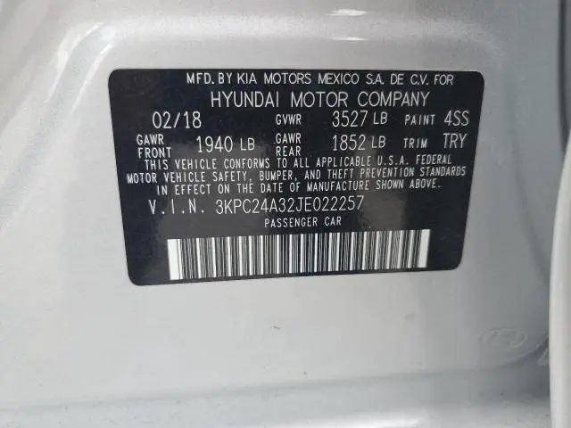2018 HYUNDAI ACCENT SE  