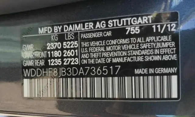 2013 MERCEDES-BENZ E 350 4MATIC  