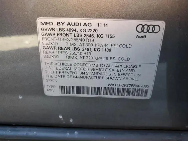 2015 AUDI Q3 PREMIUM PLUS  