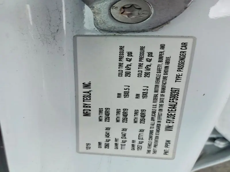 2020 TESLA MODEL 3   