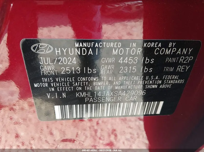 2025 HYUNDAI SONATA SEL CONVENIENCE
